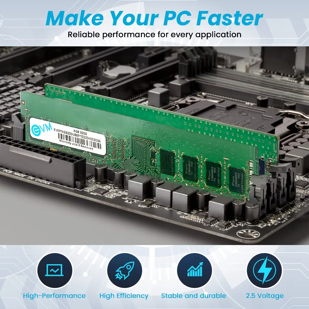 EVM Desktop Ram 4GB DDR4 3200Mhz view 5